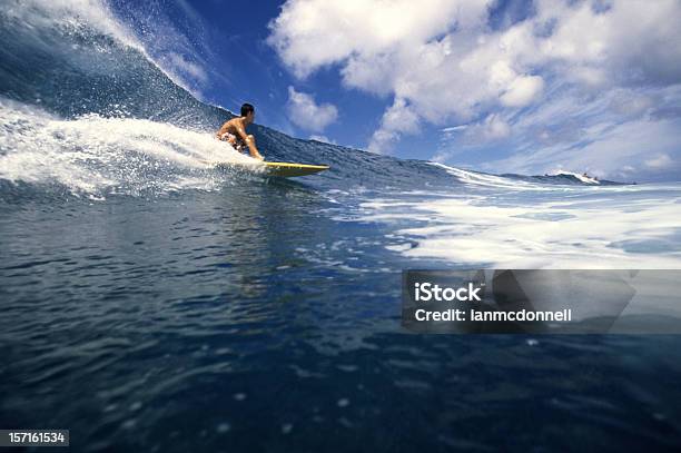 Surfer Bottom Turns Stock Photo - Download Image Now - Aquatic Sport, At The Bottom Of, Athlete