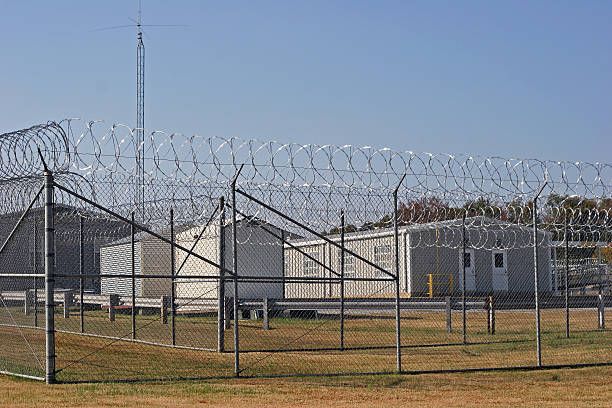 Prison Barracks stock photo