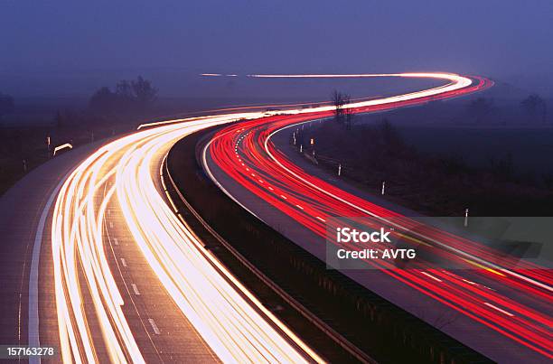 Nightride Ii Stock Photo - Download Image Now - Headlight, Highway, Long Exposure