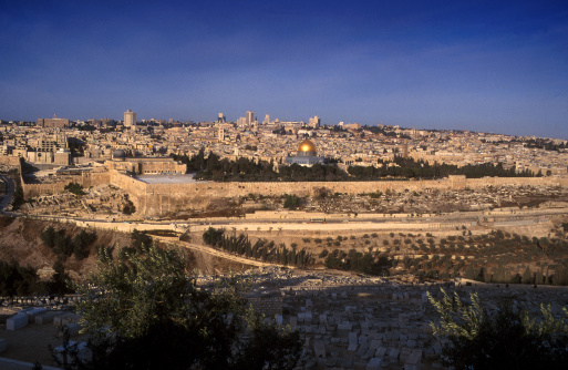 Cityscape of Amman downtown from the Citadel - Jordan