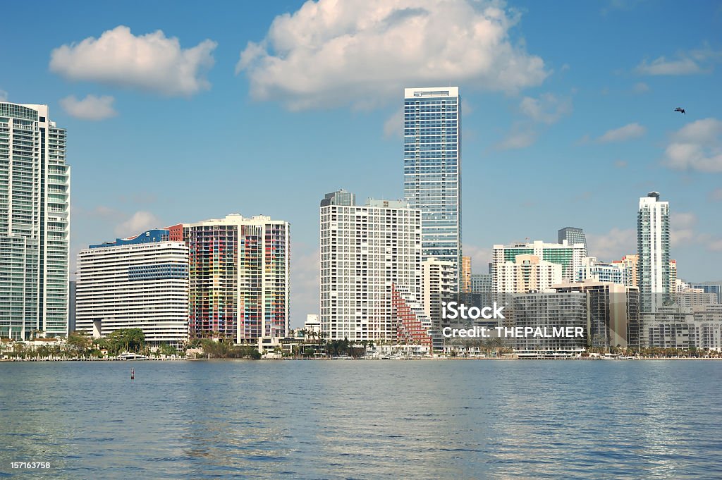 Horizonte de miami, Flórida - Foto de stock de Apartamento royalty-free