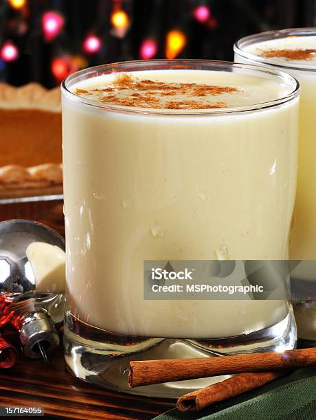 Christmas Egg Nog Stock Photo - Download Image Now - Alcohol - Drink, Celebration, Christmas