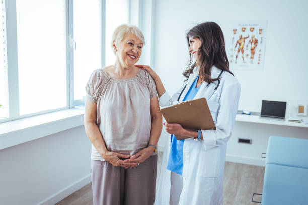 istock Doctor and patient are discussing. 1571641412
