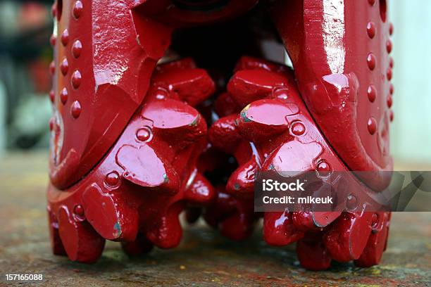 Foto de Plataforma De Estação Petrolífera De Furadeira Closeup De Dentes Detalhe e mais fotos de stock de Buraco