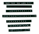 Embossed Label Letters Kit