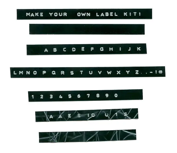 Photo of Embossed Label Letters Kit