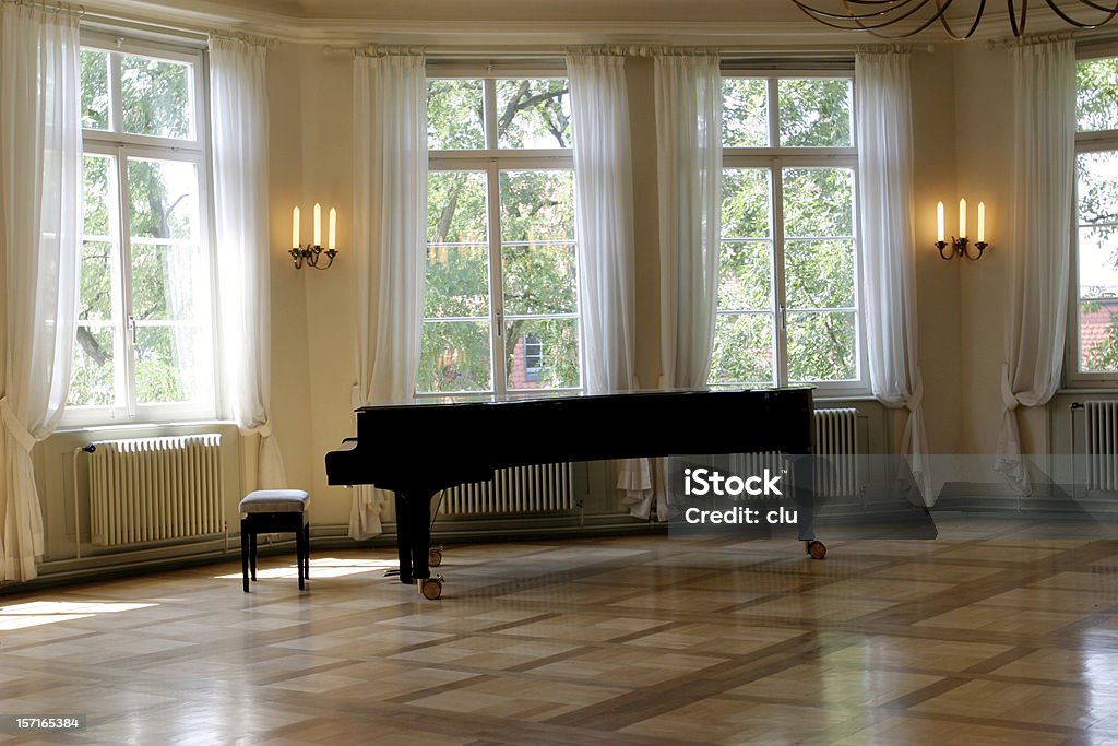 Grand piano Zimmer - Lizenzfrei Klavier Stock-Foto
