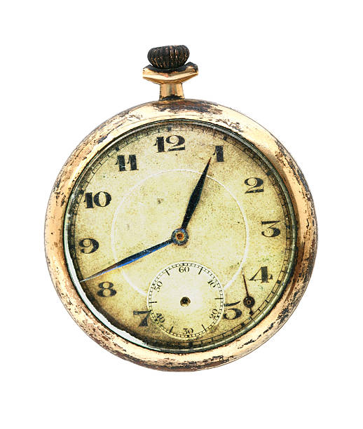 Antique Grunge Pocket Watch Old antique grunge pocket watch. broken pocket watch stock pictures, royalty-free photos & images