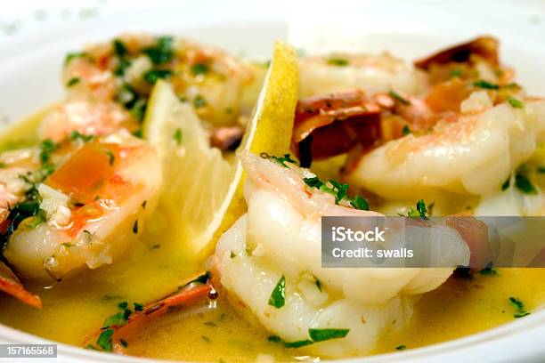 Foto de Scampi De Camarão e mais fotos de stock de Almoço - Almoço, Caldo - Comida, Camarão - Frutos do Mar