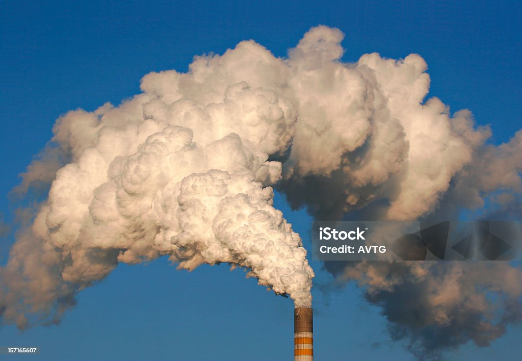 Smokestack - Lizenzfrei Fabrik Stock-Foto