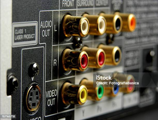 Multicolored Conectores - Fotografias de stock e mais imagens de Amarelo - Amarelo, Amplificador, Azul