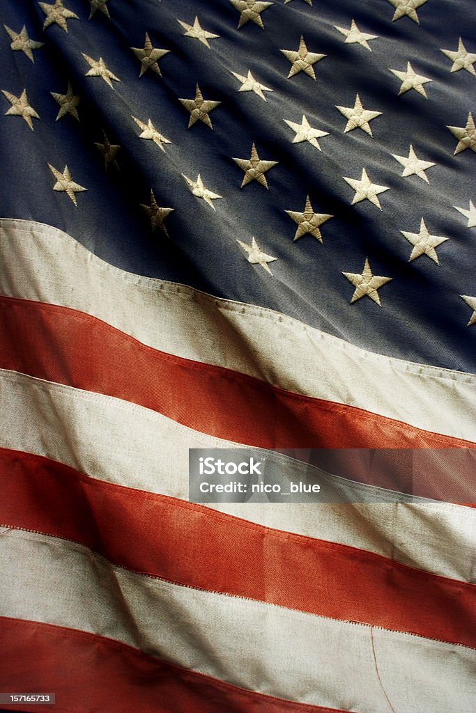 Old american flag  American Flag Stock Photo