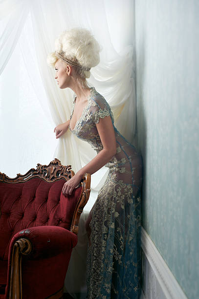 istock Beautiful Bride Looking Out of the Window 157165829