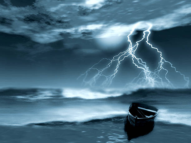 virtual storm in ocean