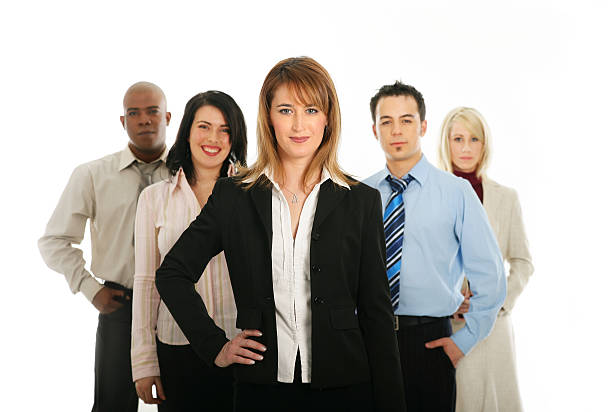istock Woman and her team 157168104
