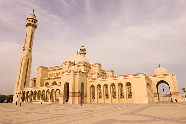 Al Fateh mosque Bahrain stock photo