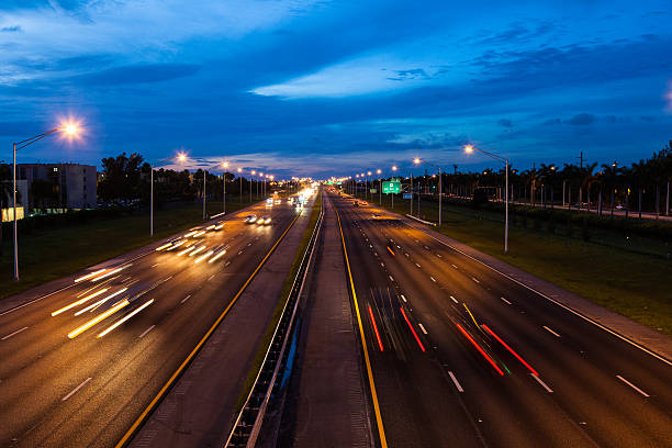 istock highway nighttime traffic - long exposure 157168275