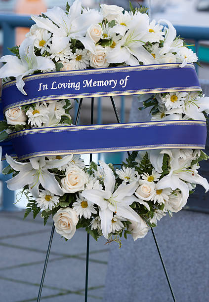 istock Memorial Floral Wreath 157168325