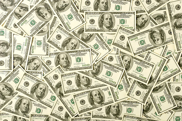 sfondo di banconote da 100 usd - money foto e immagini stock