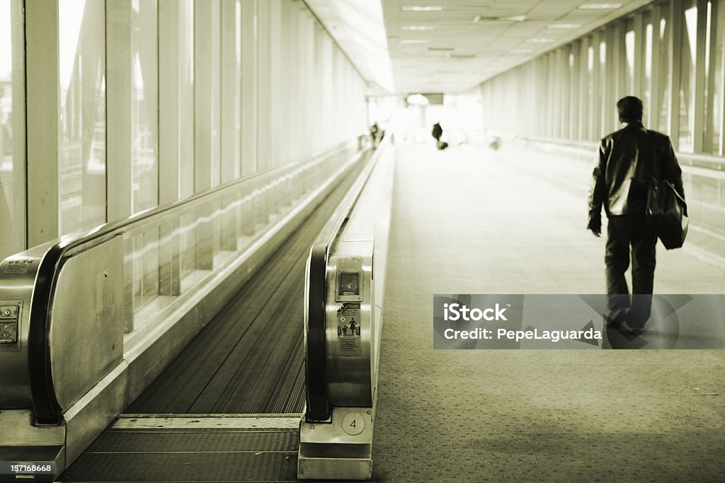 Geschäftsmann am Flughafen - Lizenzfrei Abschied Stock-Foto
