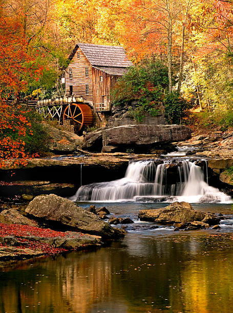 istock Autumn Glade Creek Mill, Babcock State Park, West Virginia 157168721