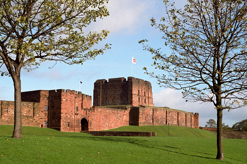 Carlise Castle in at the city of Carlisle, Cumbria, England; famous prison for Mary Queen of Scots and the Jacobites.