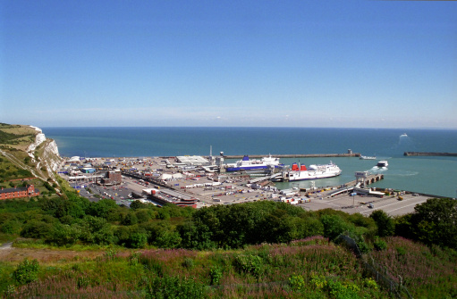 The Port of Dover on the English Channel