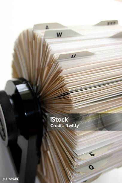 Rolodex Vertical Stock Photo - Download Image Now - Alphabet, Alphabetical Order, Card File