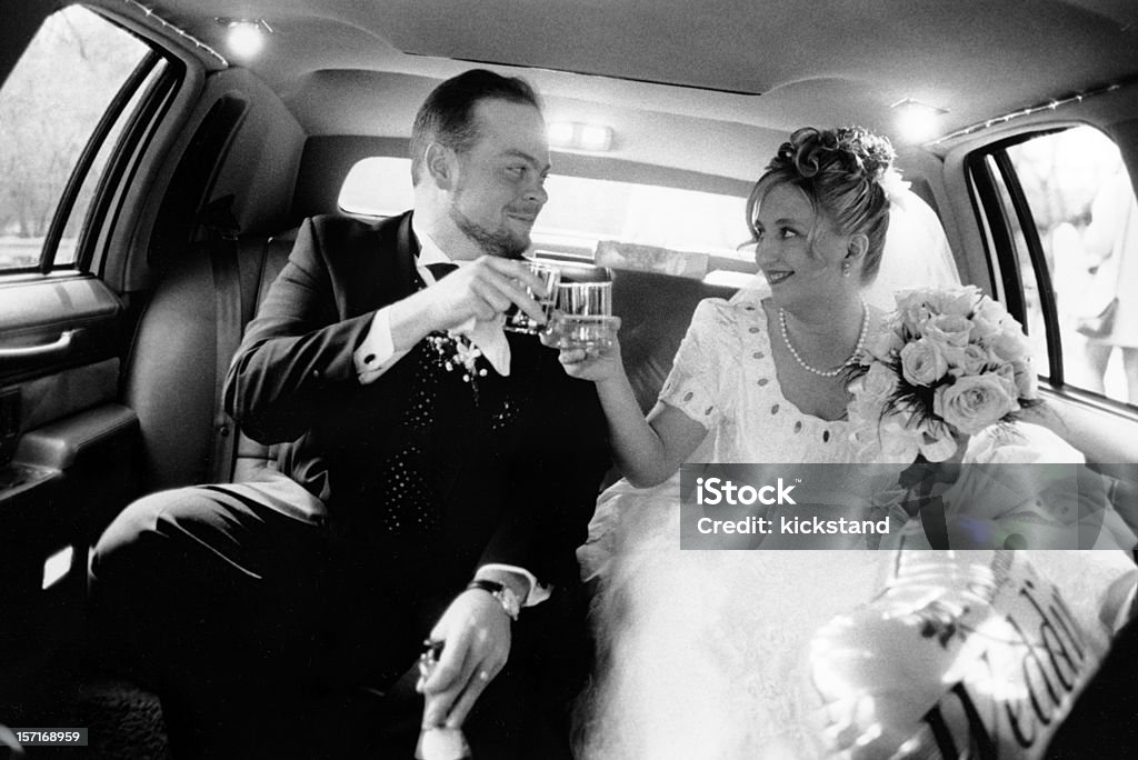 Recién casados - Foto de stock de Blanco y negro libre de derechos