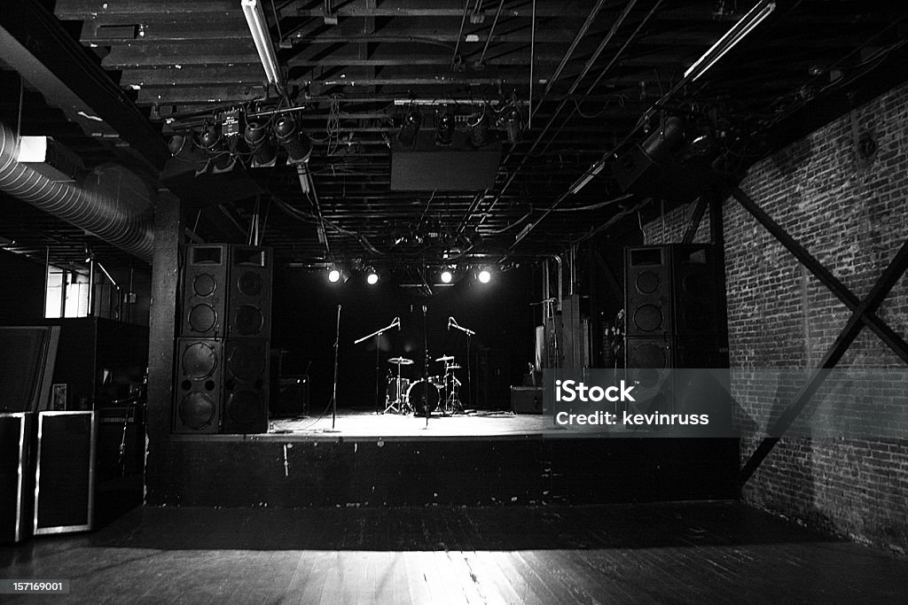 Empty Venue Before A Show.  Concert Hall Stock Photo