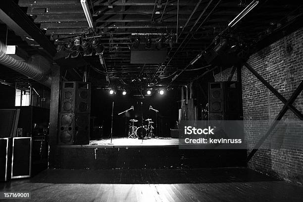 Empty Venue Before A Show Stock Photo - Download Image Now - Concert Hall, No People, Stage - Performance Space