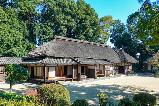 On a sunny day in October 2022, near the Minuma rice field in Saitama City, Saitama Prefecture, the Minuma Classic Hall, which used the former Bando family residence.