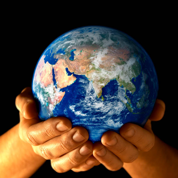 istock Earth in my hands - East view 157169190