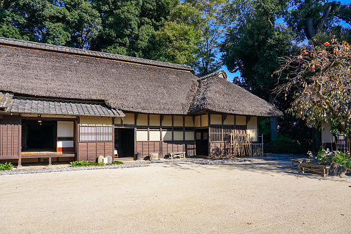 On a sunny day in October 2022, near the Minuma rice field in Saitama City, Saitama Prefecture, the Minuma Classic Hall, which used the former Bando family residence.