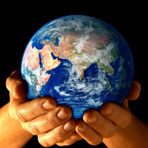 istock Earth in my hands - East view 157169373