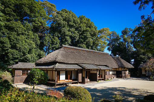 On a sunny day in October 2022, near the Minuma rice field in Saitama City, Saitama Prefecture, the Minuma Classic Hall, which used the former Bando family residence.