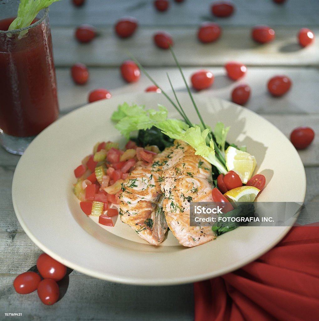 Räucherlachs-Platte - Lizenzfrei Lachs - Meeresfrüchte Stock-Foto