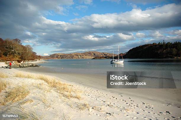 Morar White Sands - zdjęcia stockowe i więcej obrazów Biały - Biały, Brzeg jeziora, Chmura