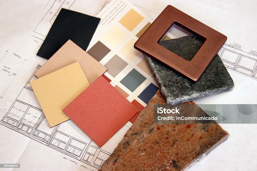 Bau-Farbe Proben 1 - Lizenzfrei Architektur Stock-Foto