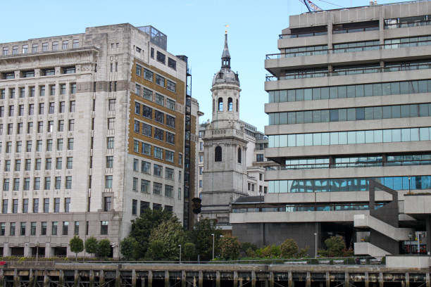 istock Low angle view of buildings against sky 1571697322