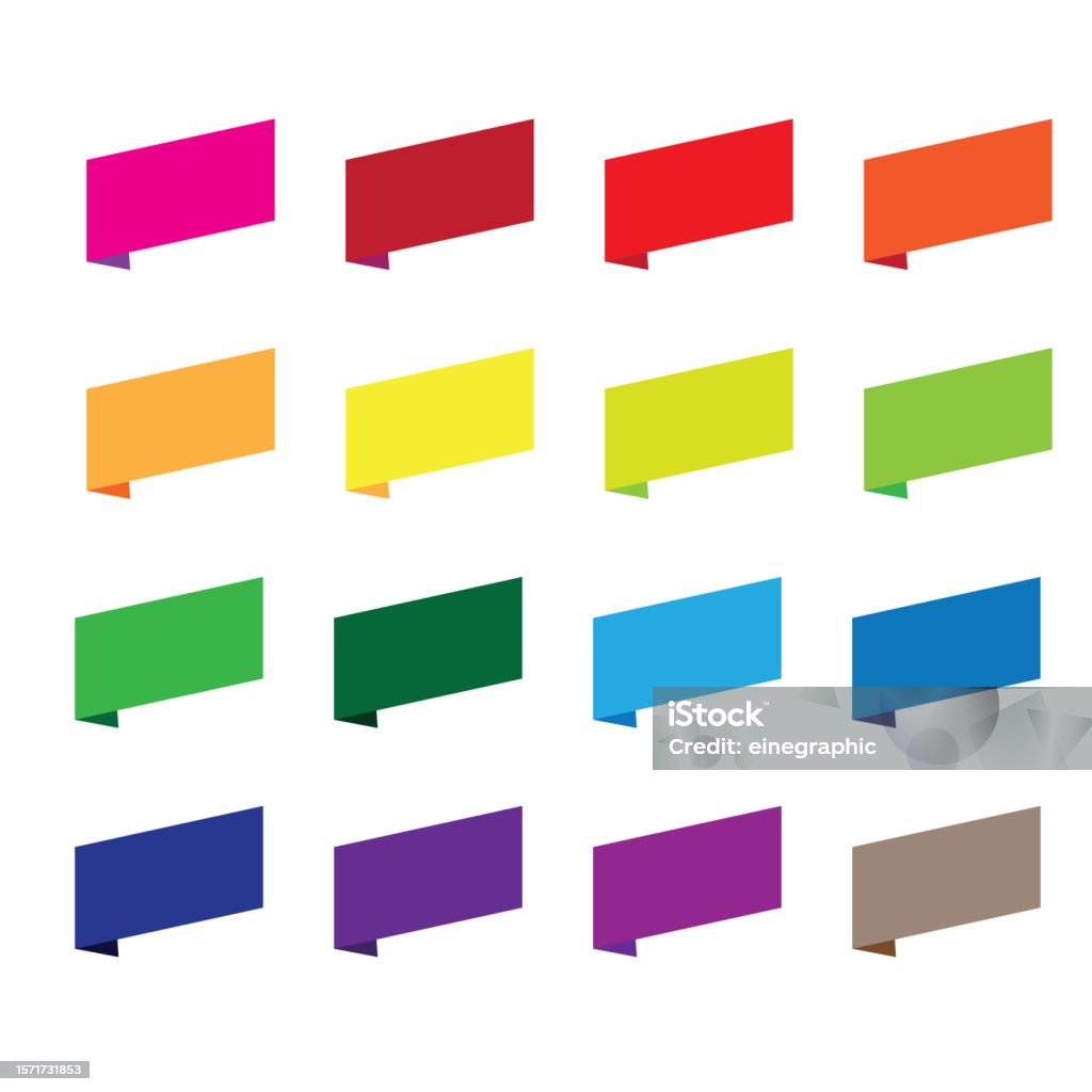 Label Tag Visual Empty Empty Label Tag Sticker Set Stock Illustration - Download Image Now ...