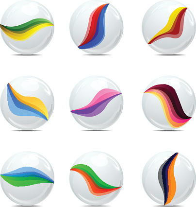 vector eps10 fie of marbles, transparency used.