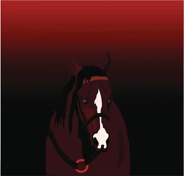 Vector illustration of horse