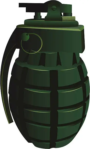 Vector illustration of grenade