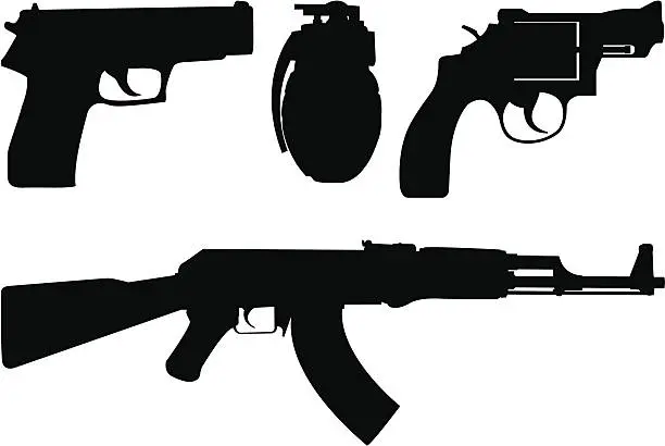 Vector illustration of weapon