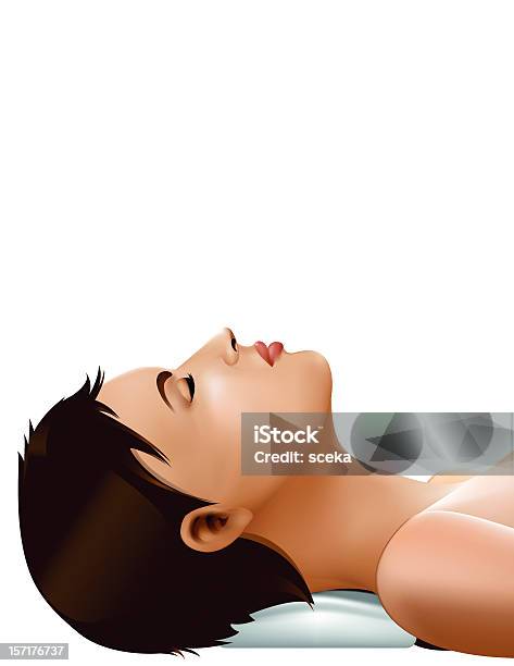 Massage Stock Illustration - Download Image Now - Massaging, Teenage Girls, Adult