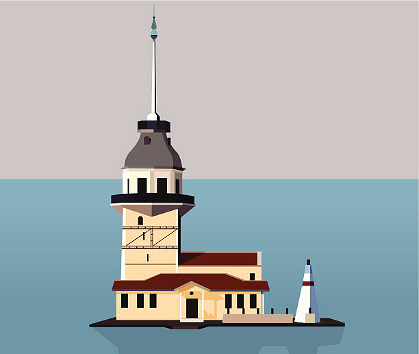 maiden's tower of istanbul - 處女之塔 幅插畫檔、美工圖案、卡通及圖標