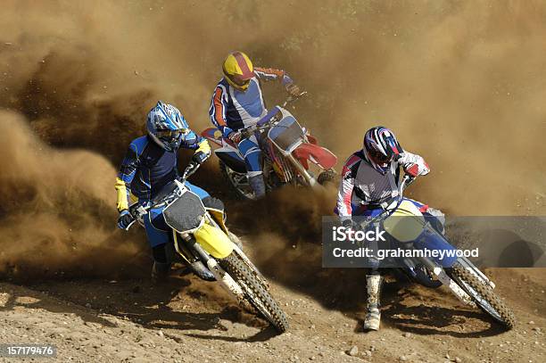 Foto de Tight Vire e mais fotos de stock de Motocross - Motocross, Corrida esportiva, Motocicleta