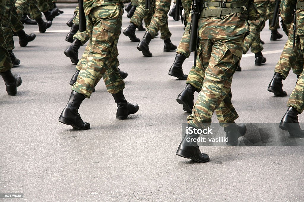 Militär Stiefel - Lizenzfrei Marschieren Stock-Foto