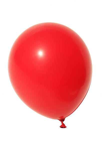 palloncino rosso - balloon isolated celebration large foto e immagini stock